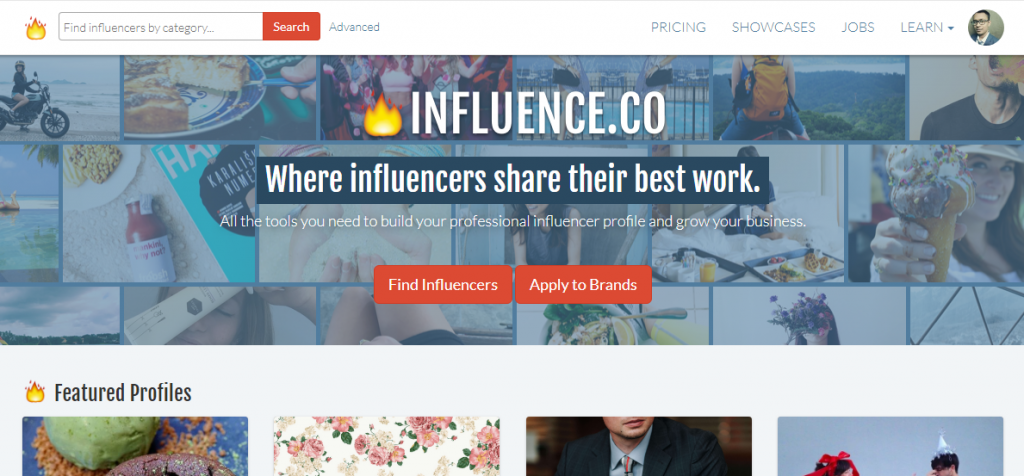 Influence.co Influencer Marketing tools