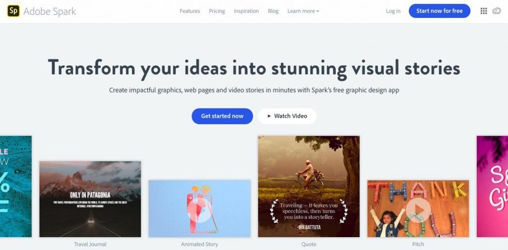 Create impactful graphics, web pages and video stories in minutes with Spark’s free graphic design app