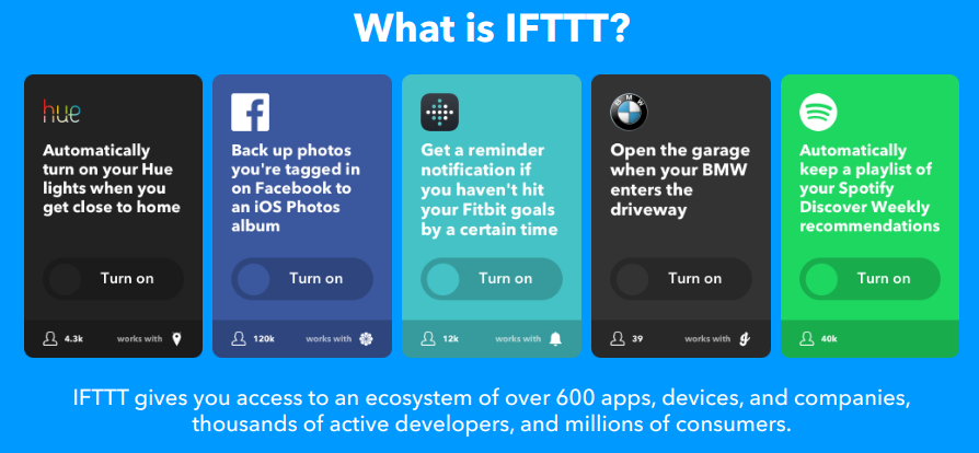 Integrate App with IFTTT