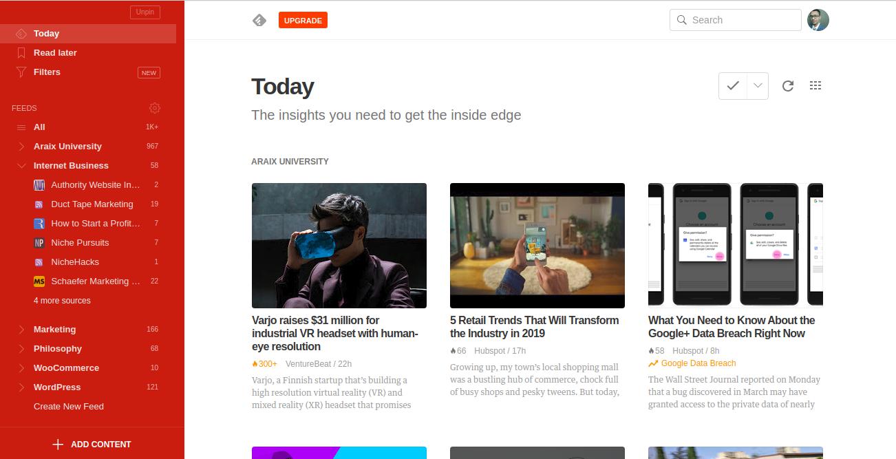 Feedly The insights you need to get the inside edge