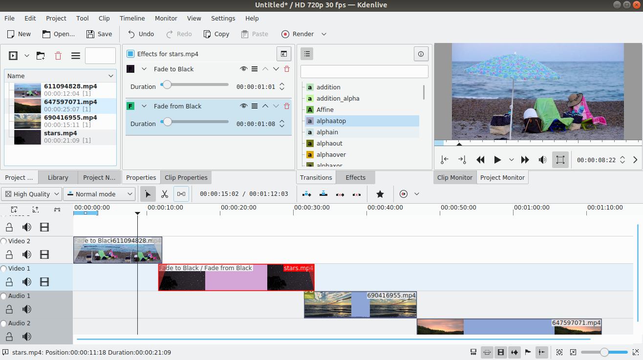 Kdenlive Open source Video editor