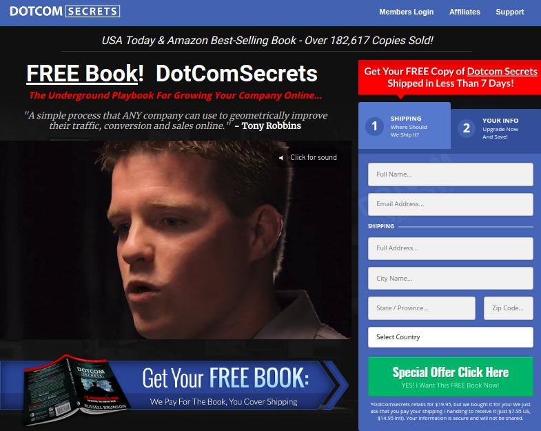 DotComSecrets Book Free Giveaway