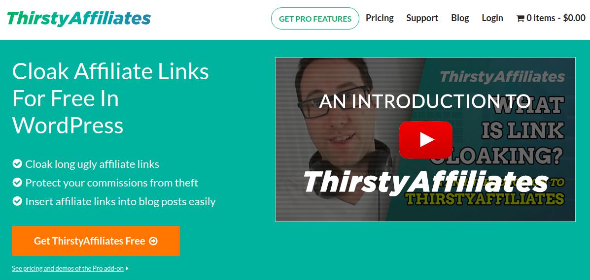 Thirsty Affiliates Cloak Affiliate Links in WordPress
