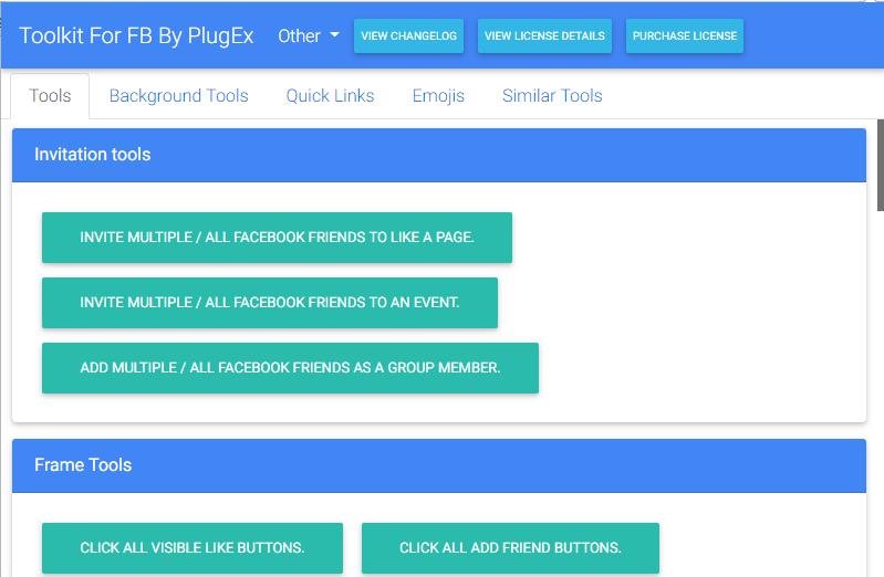 Toolkit For FB by PlugEx Facebook Automation Tool