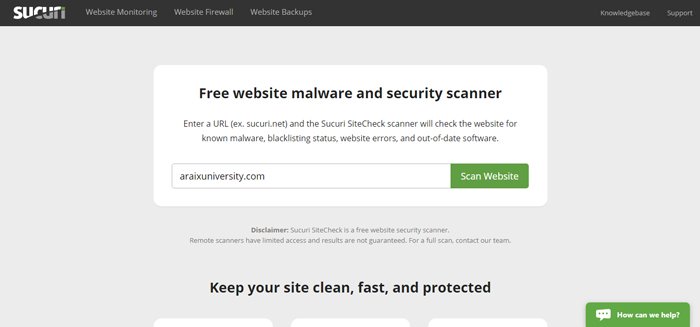 Sucuri SiteCheck A Free Website Malware Scanner